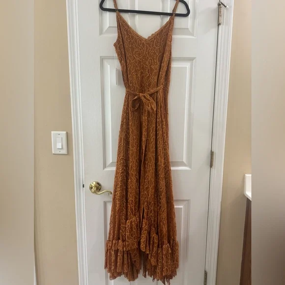 Joyfolie Rust Lace Maxi Dress - Picture 8 of 9